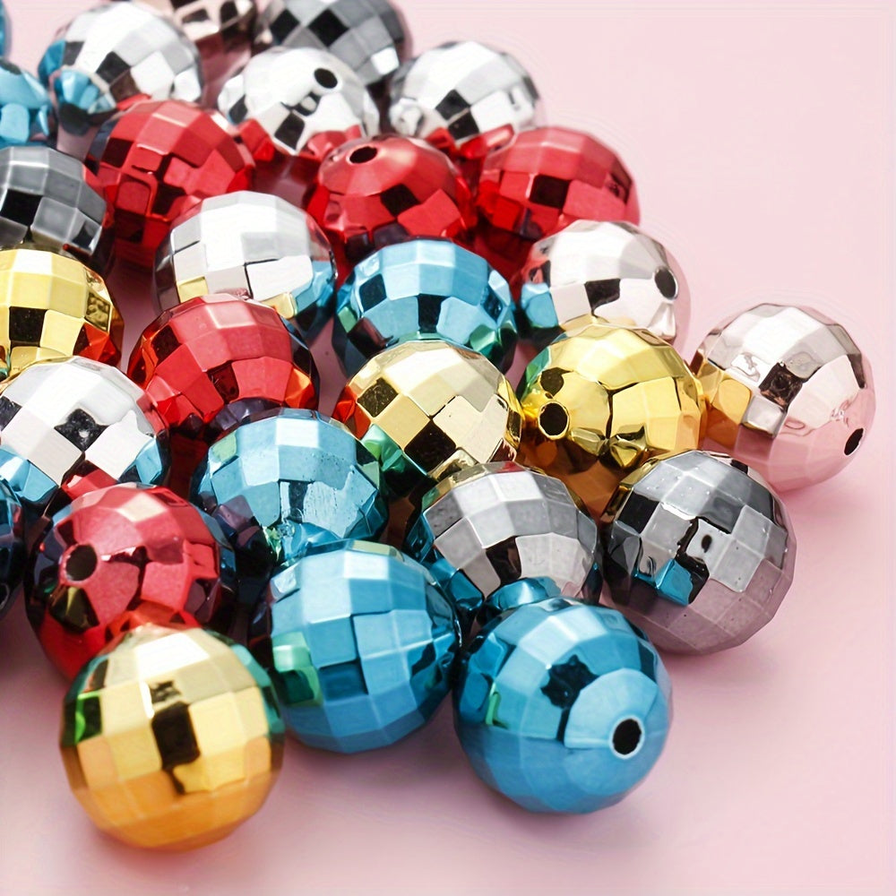 Polygonal Ball Acrylic Beads