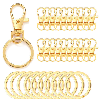 Golden Silvery Alloy Lobster Clasps