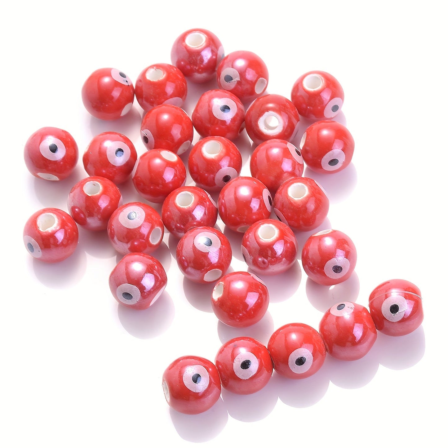 10PCS 10mm Multicolor Ceramic Bead Set