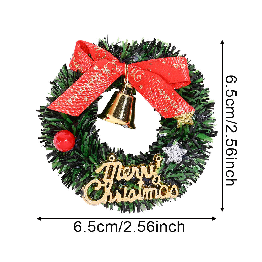 Miniature Christmas Wreath and Garland Decorations