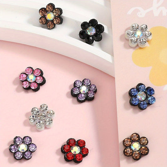 Plum Blossom Rhinestone Patches