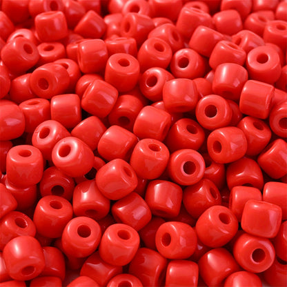 Cream Acrylic Tube Spacer Beads