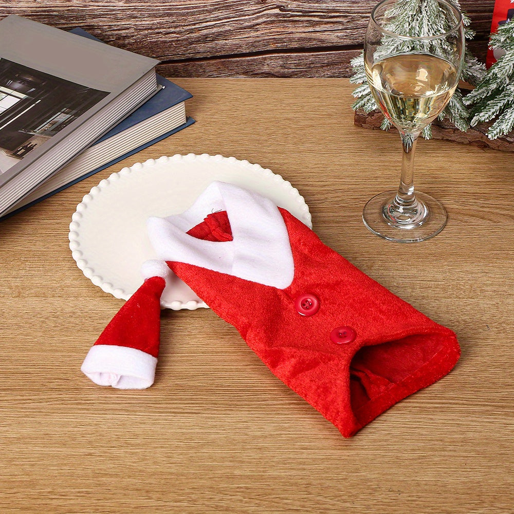 Christmas Velvet Wine Bottle Hat Covers