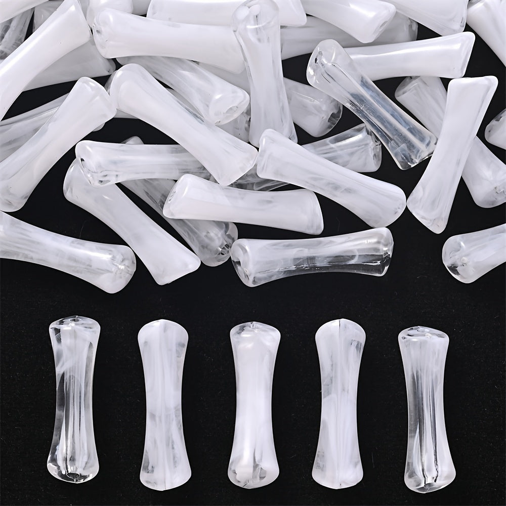 Slub Acrylic Beads