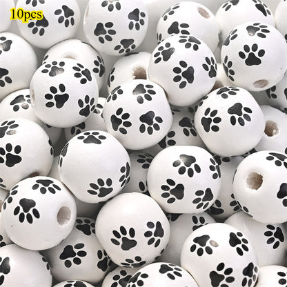 Marine-Themed Wooden Beads
