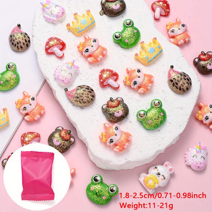 10PCS Blind Bag Mini Micro Landscape Resin Ornament Set