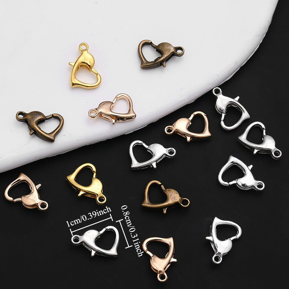 Heart Alloy Lobster Clasps