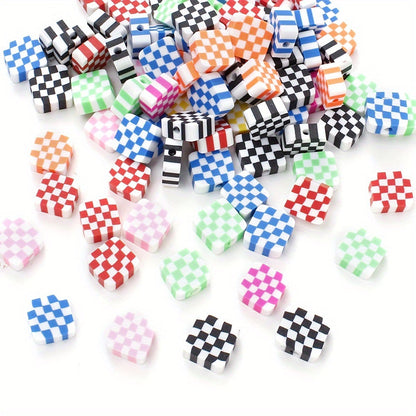 Striped Polymer Clay Beads