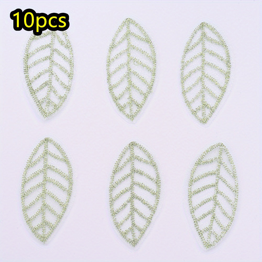 Green Mesh Leaf Patches