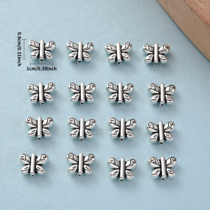 Alloy Butterfly Spacer Beads