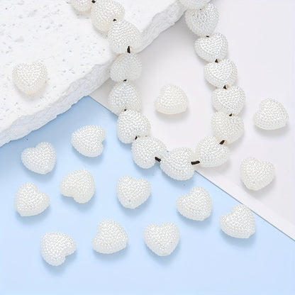 White Acrylic Love Beads