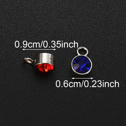 Birthstone Alloy Pendants