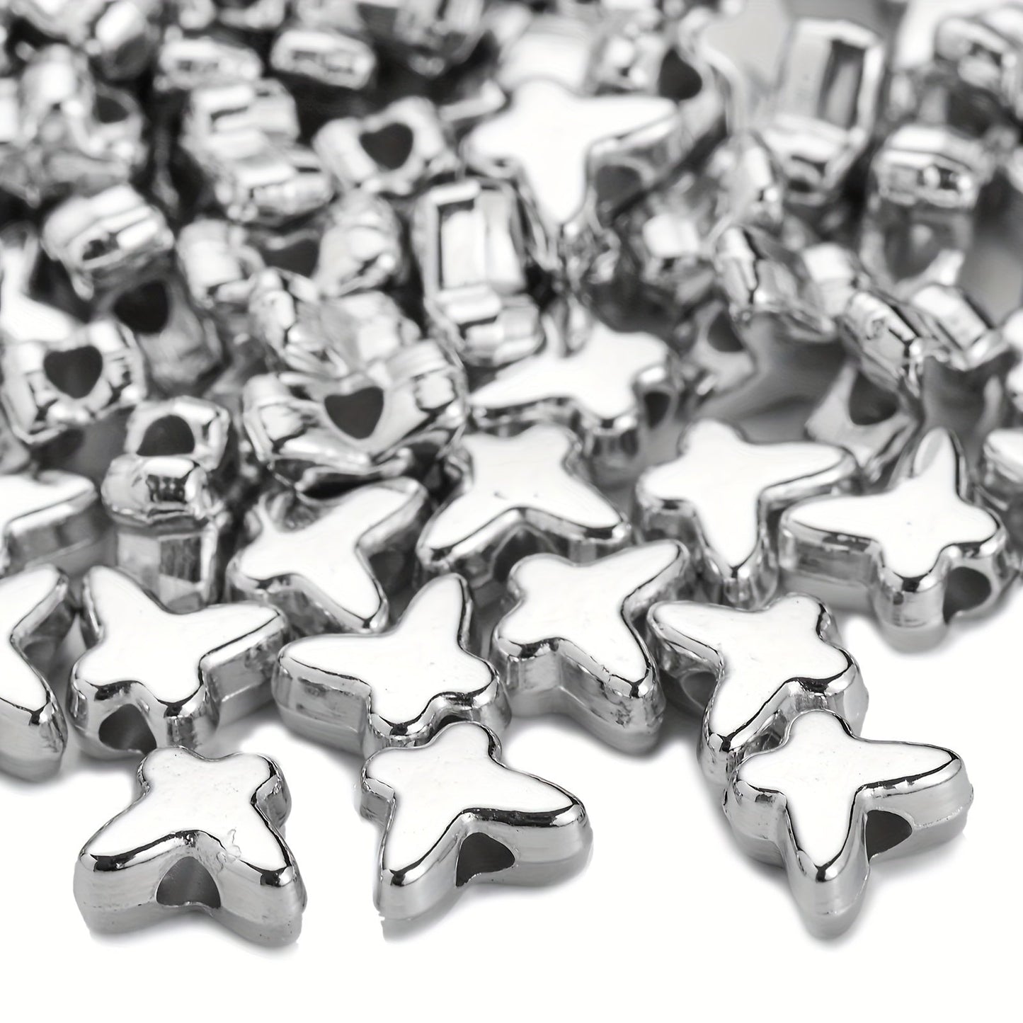 100PCS 5×6mm Mini Butterfly CCB Bead Set