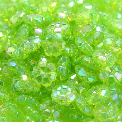 Multicolor AB Shiny Flower Acrylic Beads