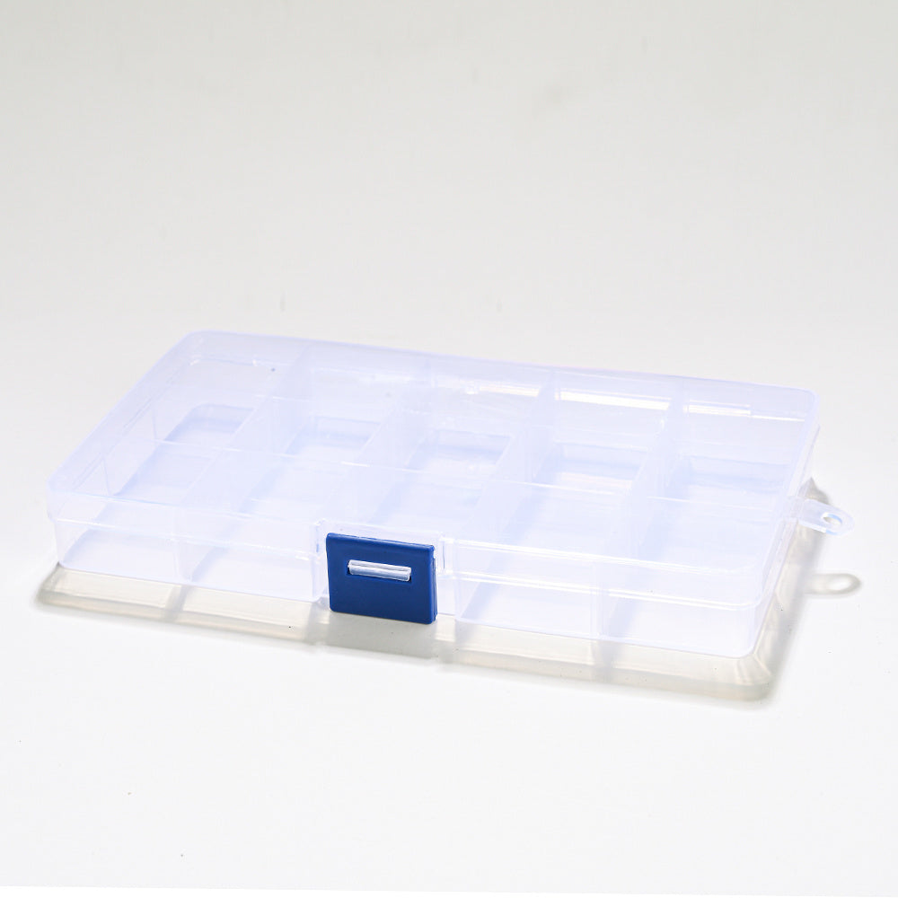 8-Grid Round Transparent Jewelry Storage Box