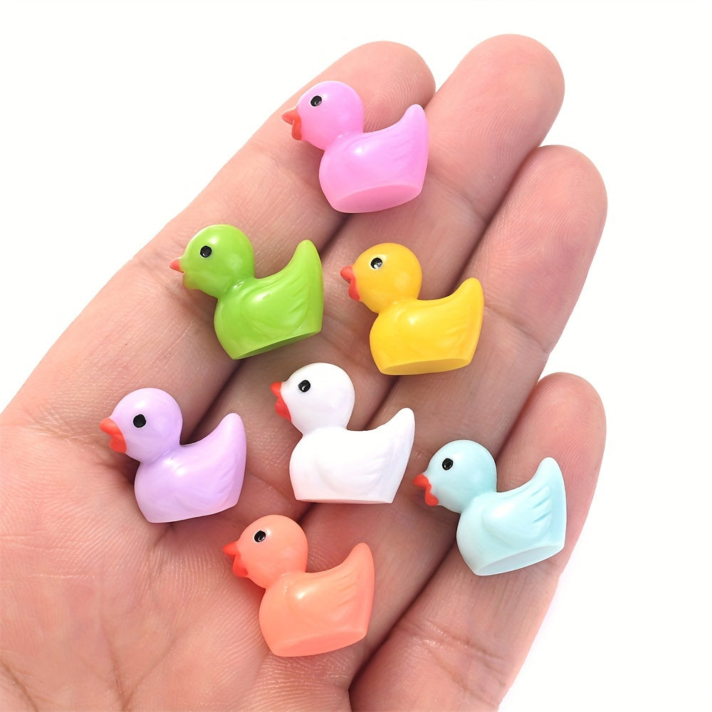 Solid Color Duck Resin Beads