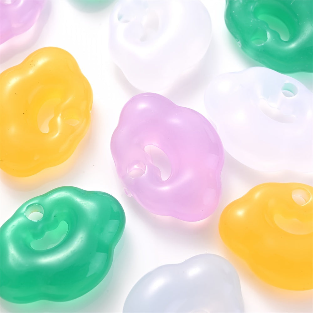 Irregular Glowing Acrylic Beads