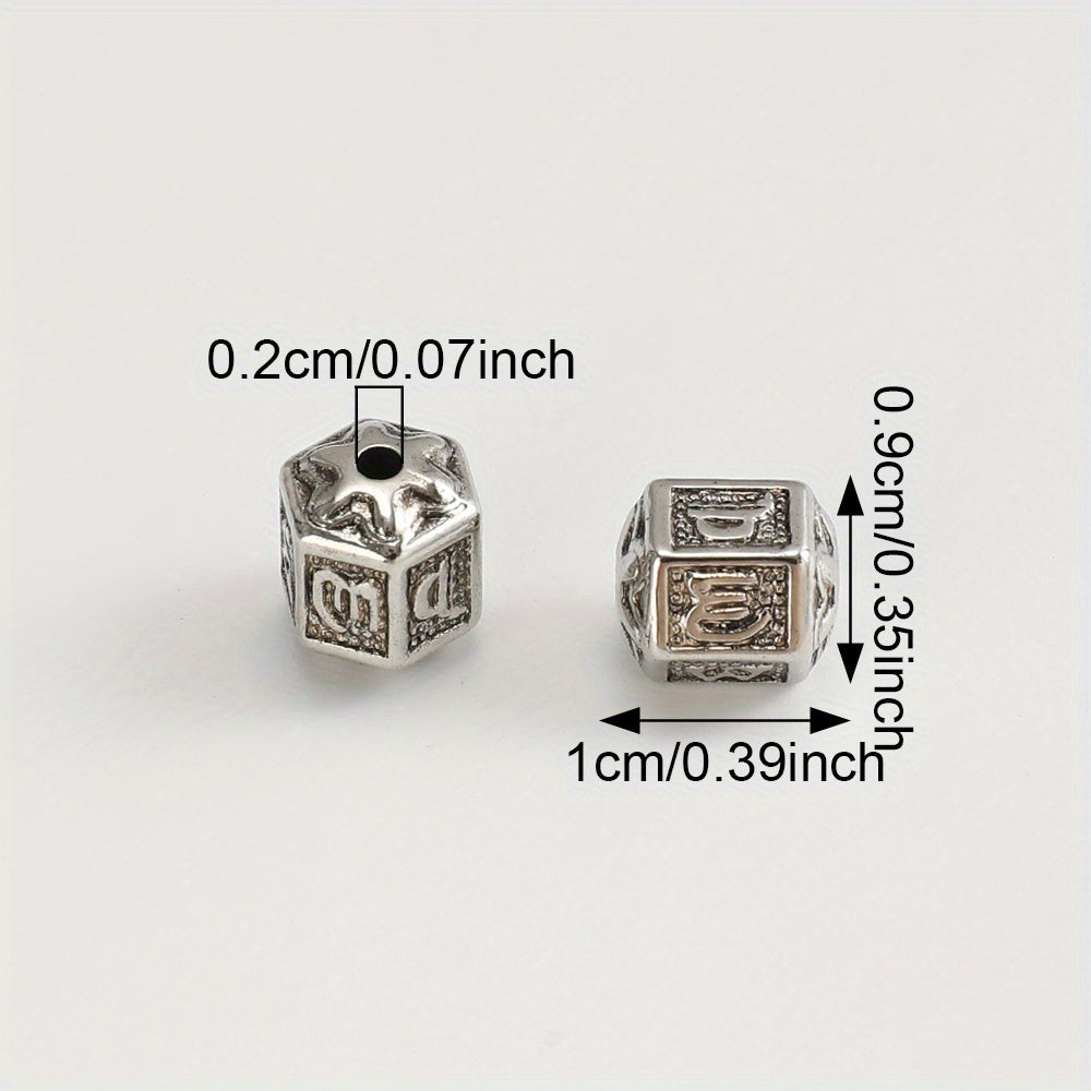 Silver Vintage Barrel Beads