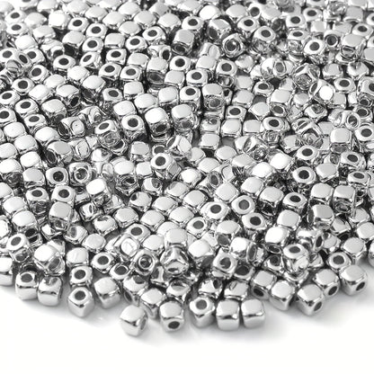 100PCS 3mm Multicolor Cube CCB Spacer Bead Set