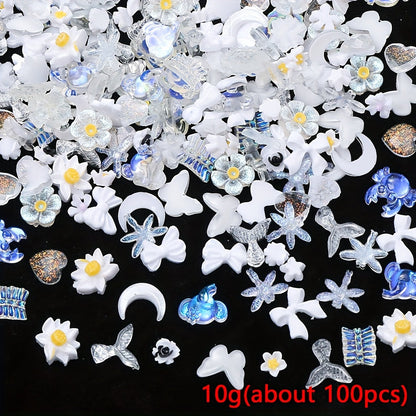 Luminous Acrylic Flatback Patch Beads