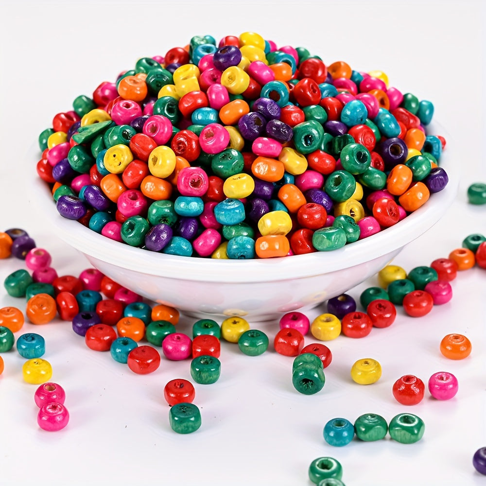 Rainbow Mini Wooden Beads