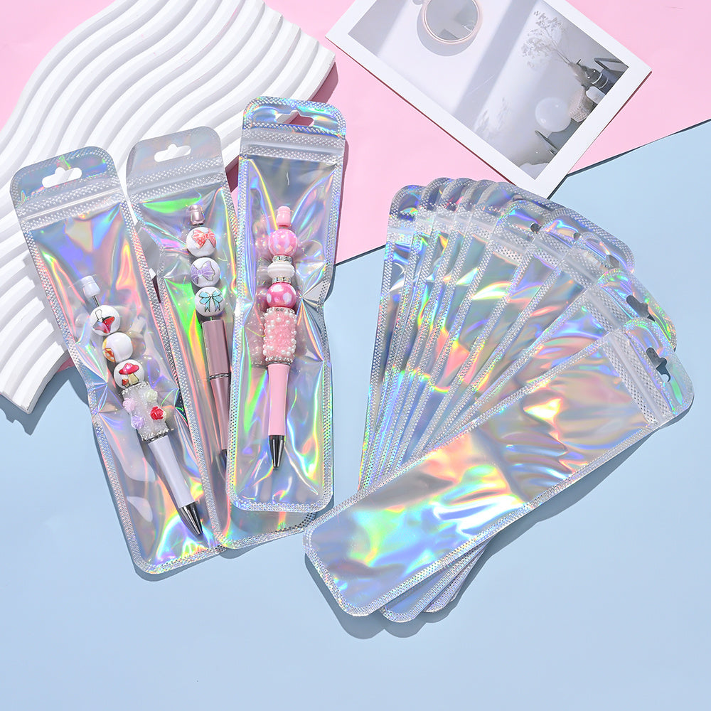 Iridescent Self-Sealing Jewelry Bags
