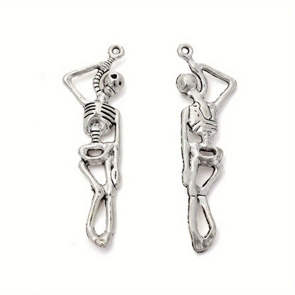 Ancient Silver Skull Alloy Pendants