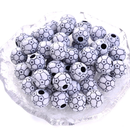 50pcs 39 Styles Mixed Sports Ball Beads