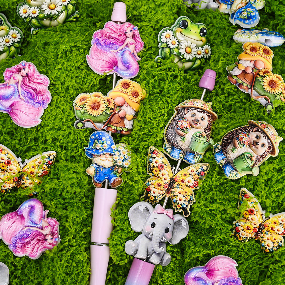 Animal Floral Resin Beads