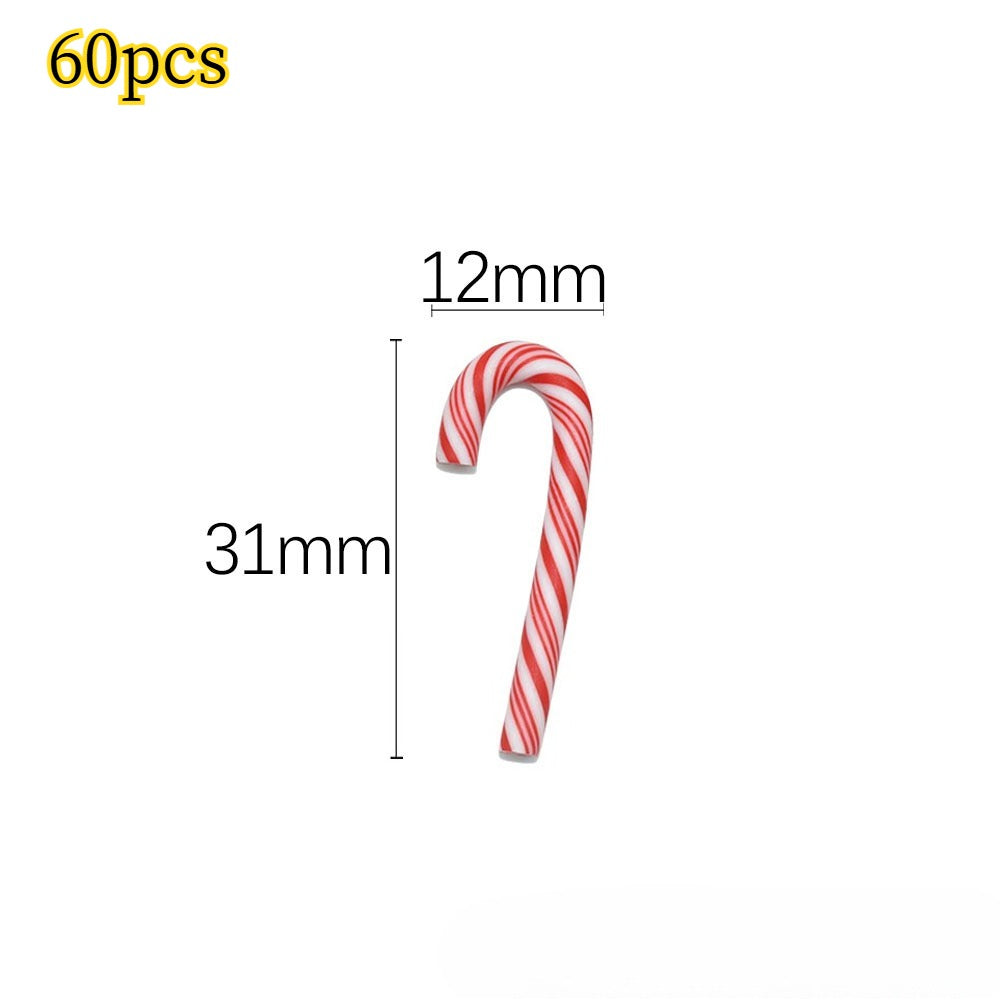 Christmas Candy Cane Resin Cabochons