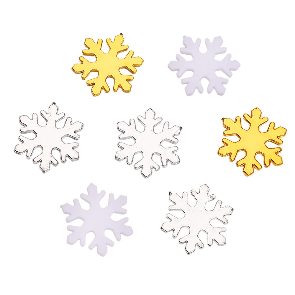Plastic Snowflake Ornaments