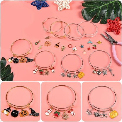 20PCS 53/65mm Adjustable Alloy Ring Set
