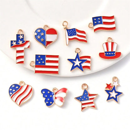 Independence Day Alloy Pendant Charms