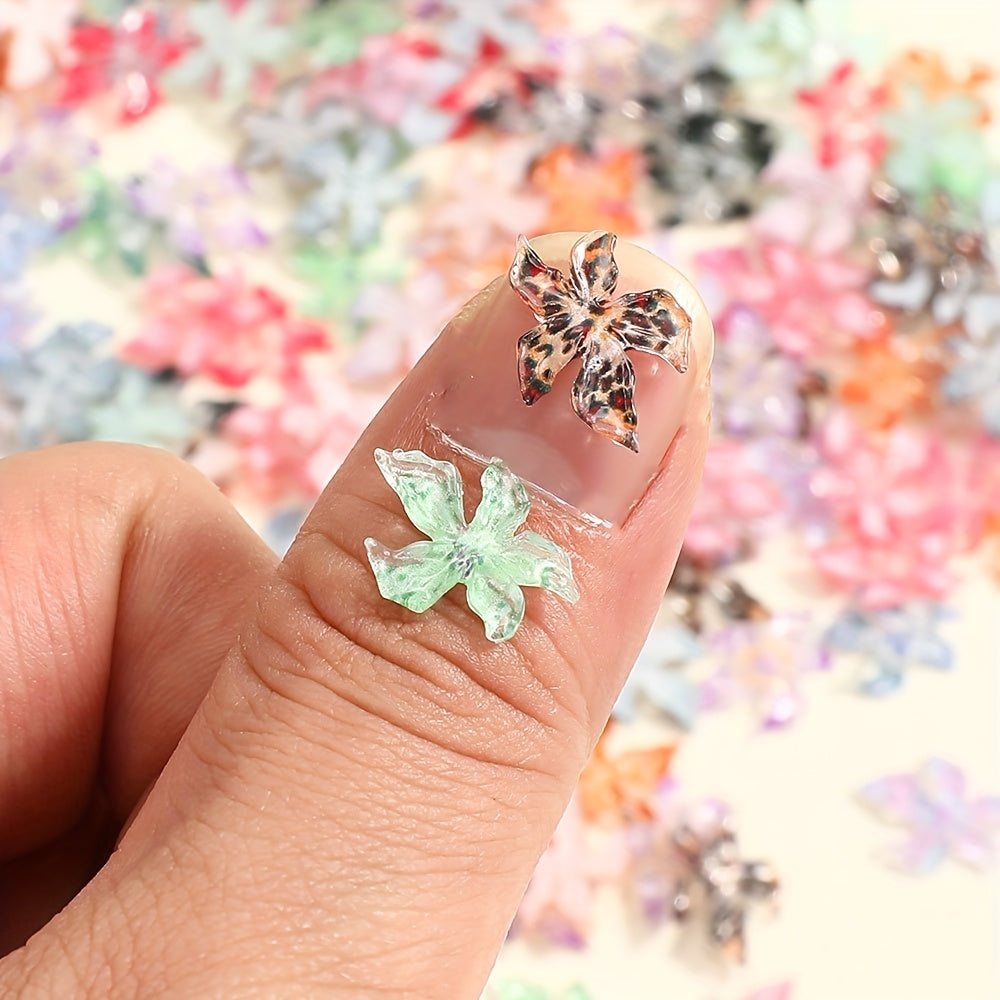 3D Resin Flower Flat Back Beads