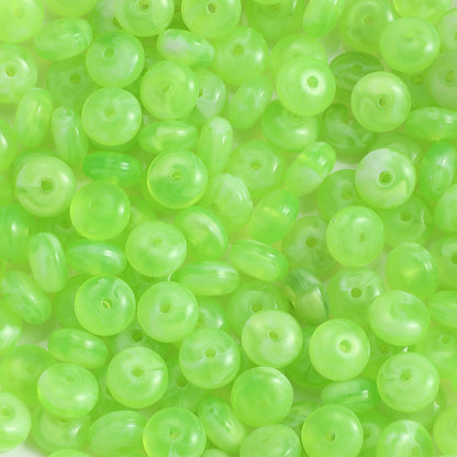 100-Piece 5x10 mm Acrylic Flat Spacer Beads
