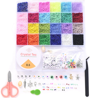 16,800 pcs 2 mm Seed Beads DIY Jewelry Making Kit