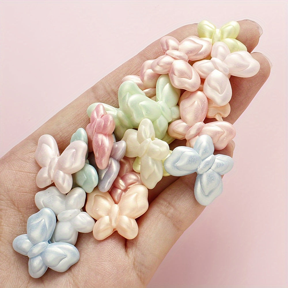 Macaron Butterfly Acrylic Beads