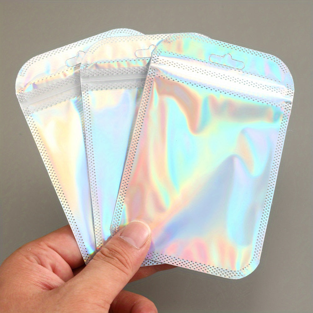 Iridescent Self-Sealing Jewelry Bags