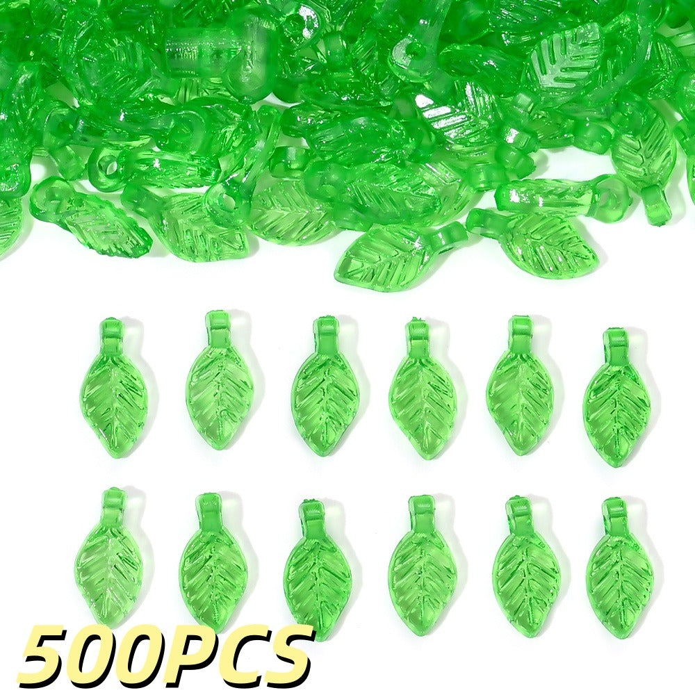 Transparent Acrylic Leaf Charms