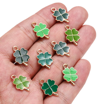 Lucky Four-Leaf Clover Alloy Pendants