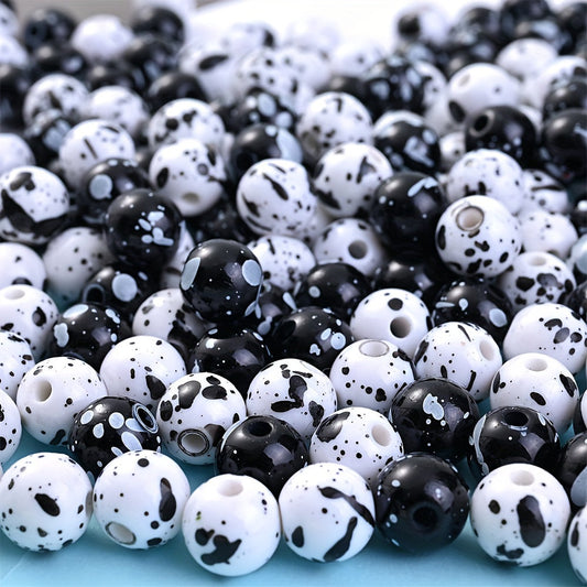 Acrylic Ink Round Beads