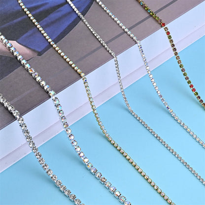 1 Roll 10 Yards Sparkling Rhinestone Chain Trim