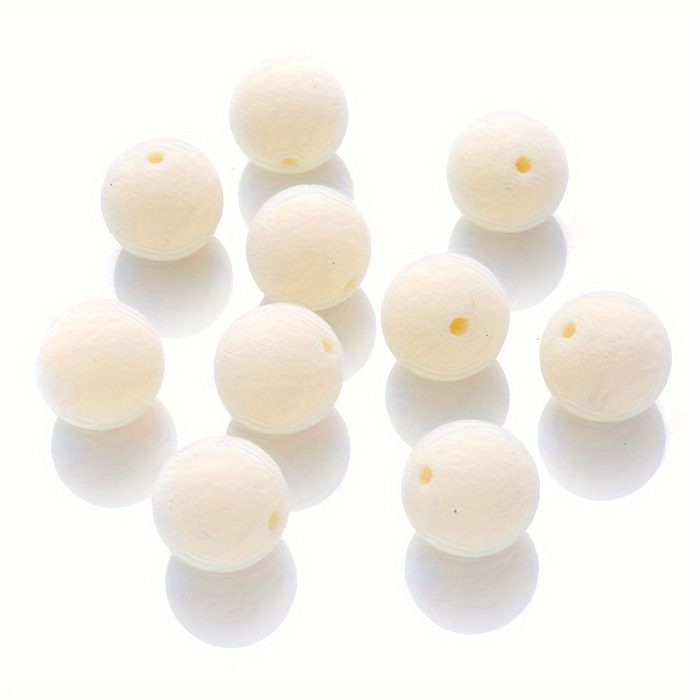 Flocking Pompom Acrylic Beads