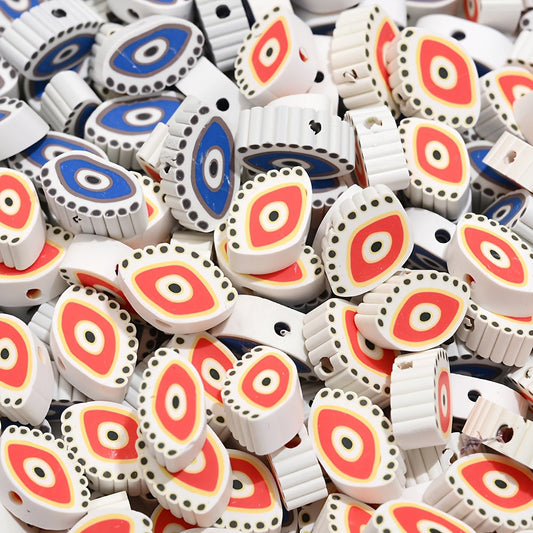 Evil Eye Polymer Clay Beads