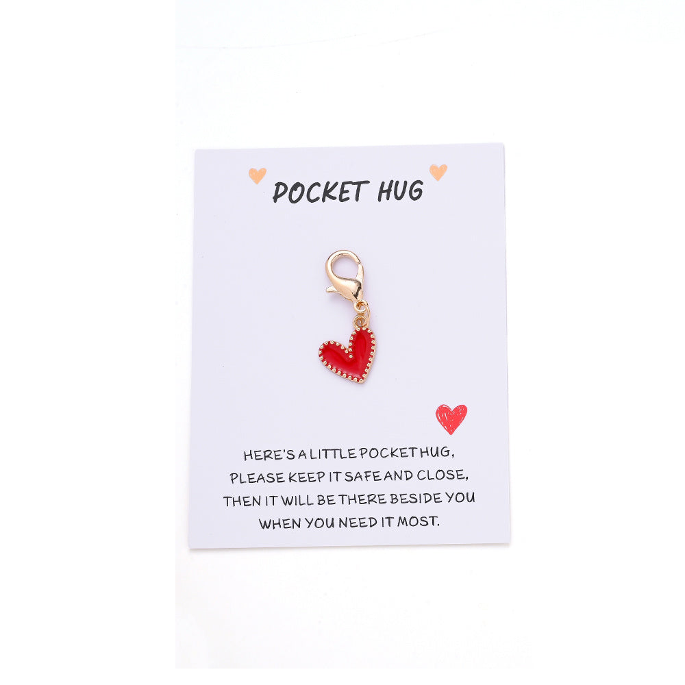 Heart Keychain with Thank You Card