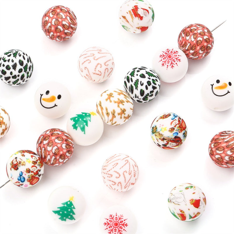 Christmas Silicone Beads
