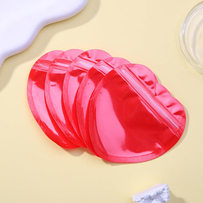 10PCS 3.94-Inch Heart-Shaped Transparent Jewelry Gift Bags