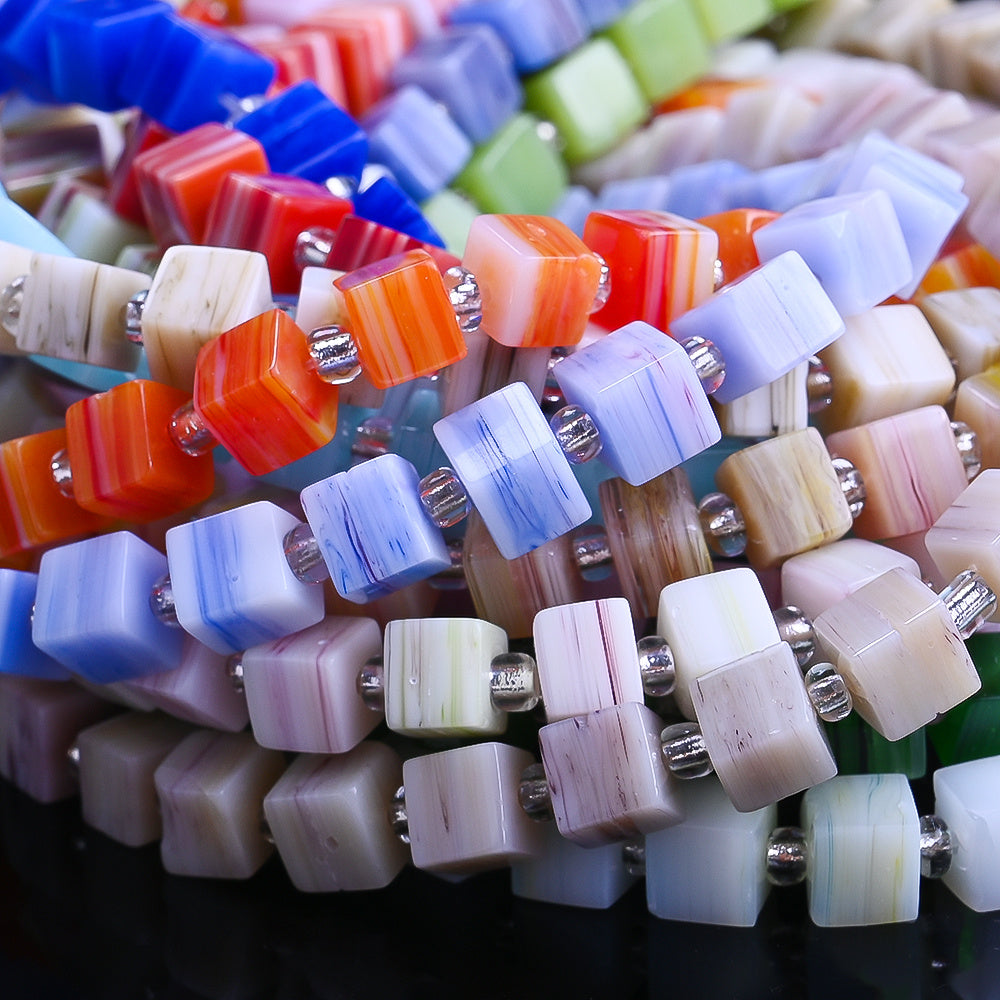 Square Natural Stone Beads
