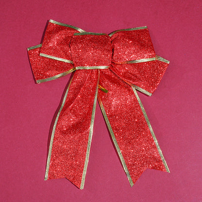 Colorful Glitter Christmas Ribbon Bows