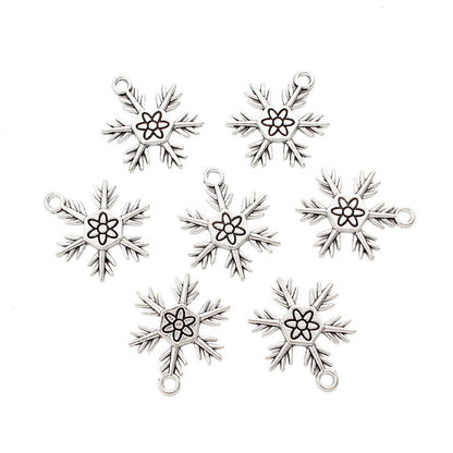 Hollow Snowflake Alloy Pendants